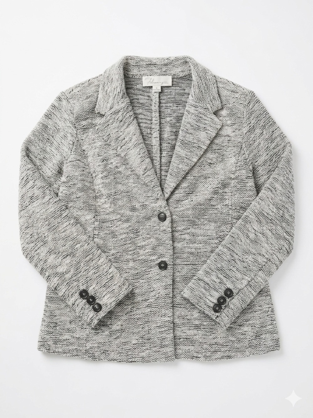 Vintage Havana Black and White Knit Jacket
